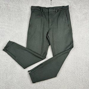 COS Pants Womens Size 32R Green Heavyweight Ankle Jogger Chino Hybrids Ankle Zip